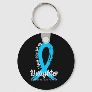 Chaveiro Eu Visto Azul Para Minha Filha Diabetes Sensibiliz