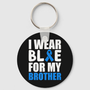 Chaveiro Eu Visto Azul Para Minha Fita De Consciência Do Au