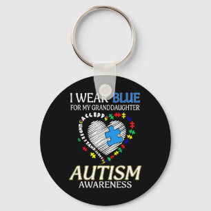 Chaveiro Eu Visto Azul Para Minha Neta Autismo Consciência