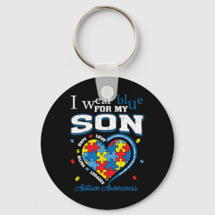 Chaveiro Eu Visto Azul Para O Meu Filho Autismo Consciência