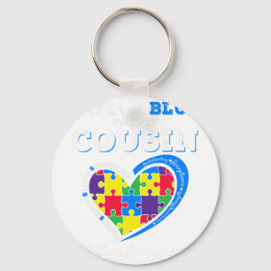 Chaveiro Eu Visto Azul Para O Meu Primo Autismo Dia da Cons