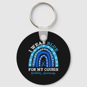 Chaveiro Eu Visto Azul Para O Meu Primo T1d Tipo 1 Diabetes