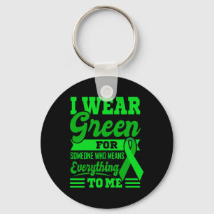 Chaveiro Eu VISTO GREEN World Cancer Day Oferecer Fita Verd