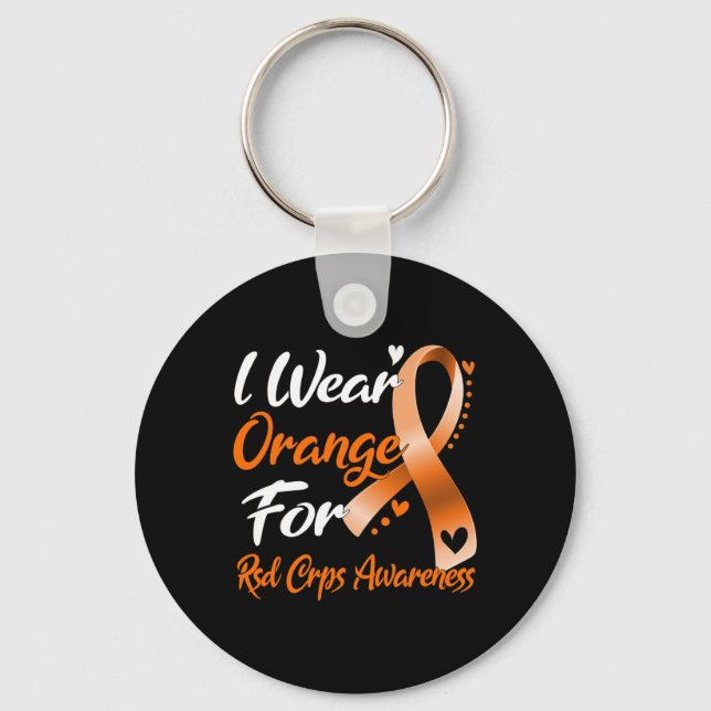 Chaveiro Eu Visto Laranja Para A Consciência Do Rsd Crps (Frente)