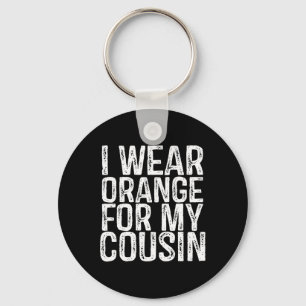 Chaveiro Eu Visto Laranja Para Minha Consciência Da Leucemi