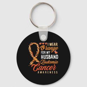 Chaveiro Eu Visto Laranja Para O Meu Marido Leukemia Cancer