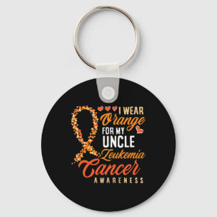 Chaveiro Eu Visto Laranja Para O Meu Tio Leukemia Cancer Aw