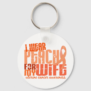 Chaveiro Eu visto o pêssego para meu cancer uterina da