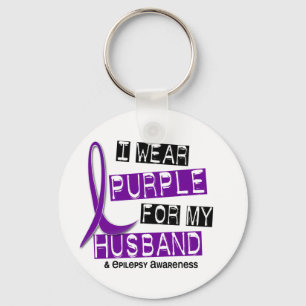Chaveiro Eu visto o roxo para minha epilepsia do marido 37