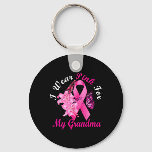 Chaveiro Eu Visto Rosa Para A Consciência Do Cancer Da Minh