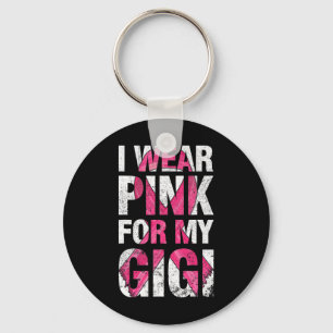 Chaveiro Eu Visto Rosa Para A Minha Gigi Rib Sobrevivente D