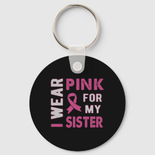 Chaveiro Eu Visto Rosa Para Minha Consciência Do Cancer Da