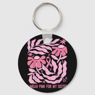 Chaveiro Eu Visto Rosa Para Minha Consciência Do Cancer Da 