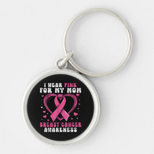 Chaveiro Eu Visto Rosa Para Minha Mãe Cancer Sensibilização