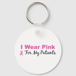 Chaveiro Eu Visto Rosa Para Os Meus Pacientes