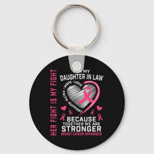 Chaveiro Eu Visto Rosa Pela Minha Filha Na Lei Do Cancer De