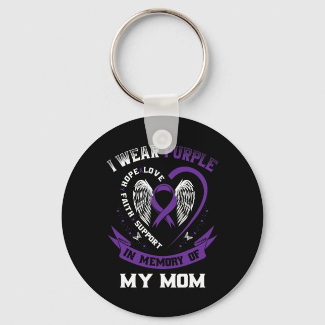 Chaveiro Eu Visto Roxo Em Memória Da Minha Mãe Epilepsia Aw (Frente)