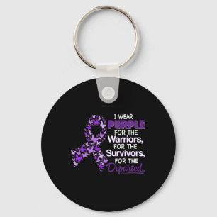 Chaveiro Eu Visto Roxo Para A Sobredosagem Da Borboleta Dos