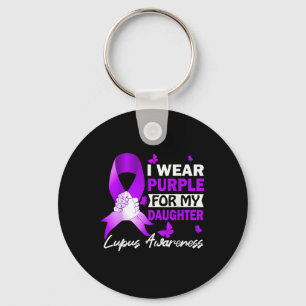 Chaveiro Eu Visto Roxo Para Minha Consciência Do Lupus Da F