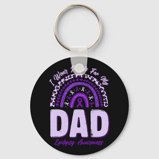 Chaveiro Eu Visto Roxo Para Minha Consciência Epiléptica Pa (Frente)