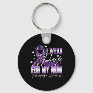 Chaveiro Eu Visto Roxo Para Minha Mãe Fibromialgia Sensibil