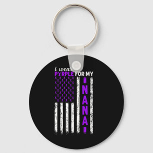 Chaveiro Eu Visto Roxo Para O Meu Câncer de pâncreas Nana U