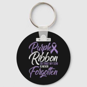 Chaveiro Eu Visto Roxo Para O Meu Filho Sensibilização Inte