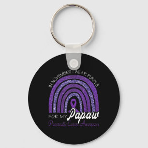 Chaveiro Eu Visto Roxo Para O Meu Papá - Câncer de pâncreas