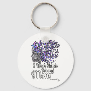 Chaveiro Eu Visto Roxo Para Os Meus Heimers Mãe _1
