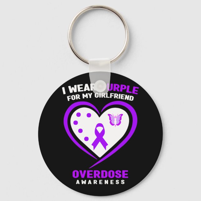 Chaveiro Eu Visto Roxo Pela Minha Consciência Da Sobredosag (Frente)