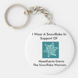Chaveiro Eu visto um floco de neve/Miastenia Gravis Consciê