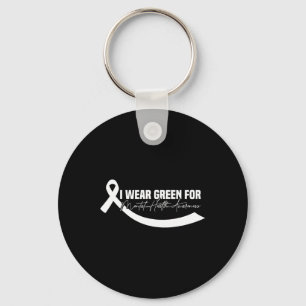 Chaveiro Eu Visto Verde Para A Sensibilização Mental Para A