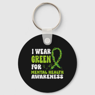 Chaveiro Eu Visto Verde Para Homens De Consciência Mental M