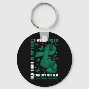 Chaveiro Eu Visto Verde Para Minha Consciência Do Câncer de