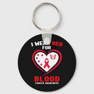 Chaveiro Eu Visto Vermelho Para A Consciência Do Cancer 3