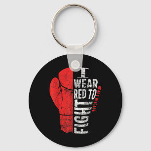 Chaveiro Eu Visto Vermelho Para Combater Doenças Cardíacas
