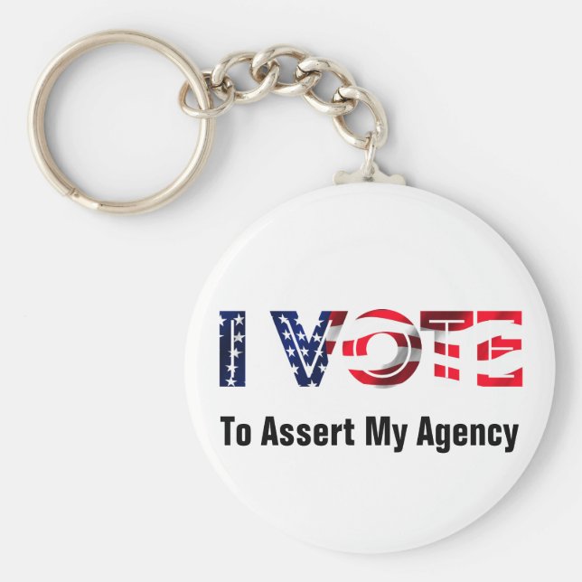 Chaveiro Eu Voto Para Avaliar A Minha Agência 2024 (Frente)