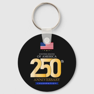 Chaveiro EUA 250 Anos de Liberdade Patriótica América 250º