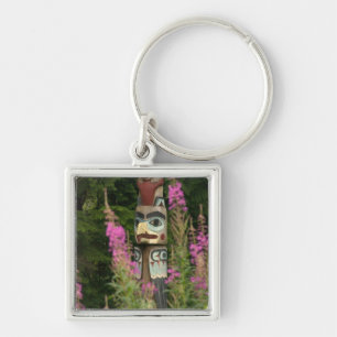 Chaveiro EUA, Alaska, Ketchikan, Estado de Totem Bight