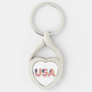 Chaveiro EUA - Estados Unidos da América - Bandeira - Patr