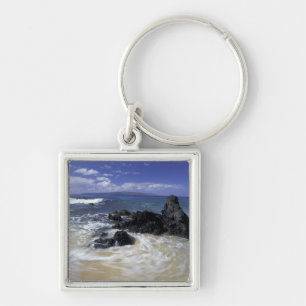 Chaveiro EUA, Havaí, Maui, Maui, Praia de Makena, Surf on