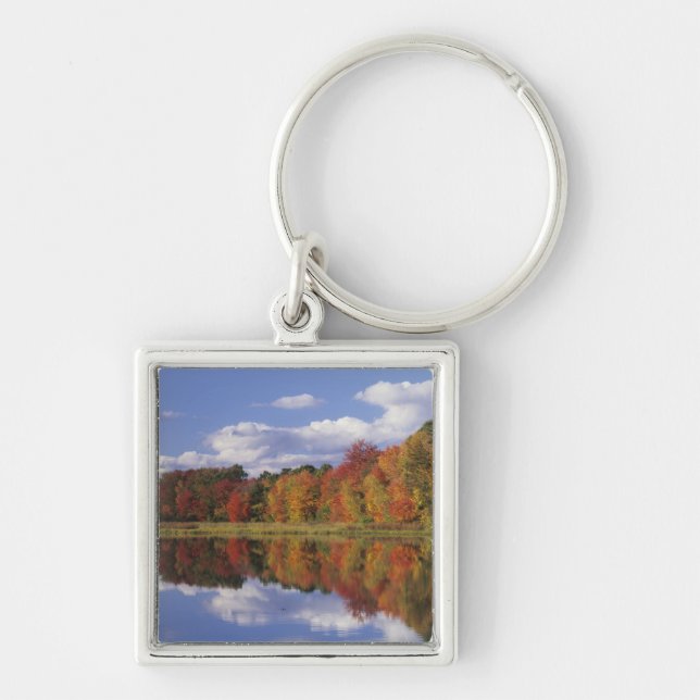 Chaveiro EUA, Massachusetts, Acton. Reflexo do outono (Frente)