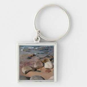 Chaveiro EUA, Michigan. Pedras Arredondadas Em 12 Milhas