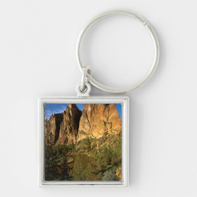 Chaveiro EUA, Oregon, Penhascos de Granito em Smith Rock St (Frente)