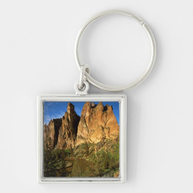 Chaveiro EUA, Oregon, Penhascos de Granito Em Smith Rock St (Frente)