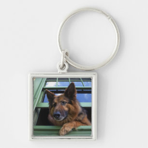 Chaveiro EUA, Oregon, Portland. Griff o longo-cabelo