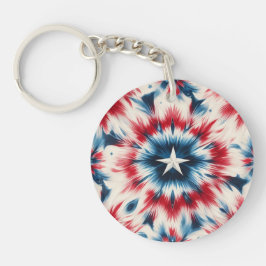 Chaveiro EUA Star "uma nação sob Deus"