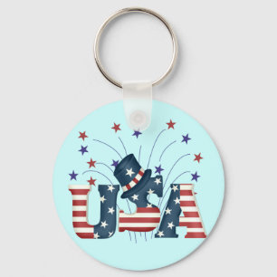 Chaveiro EUA Stars and Stripes T-shirts e presentes
