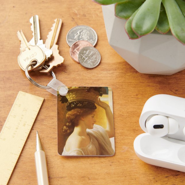 Chaveiro Eucharis - Garota com uma cesta de Fruta por Leigh (Mesa)