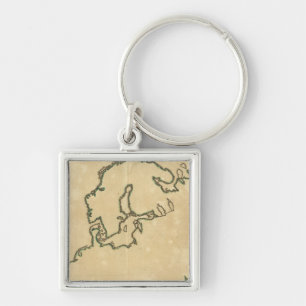 Chaveiro Europa - Contorno 2